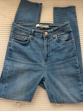NA-KD Light Blue High-Rise Women's Jeans